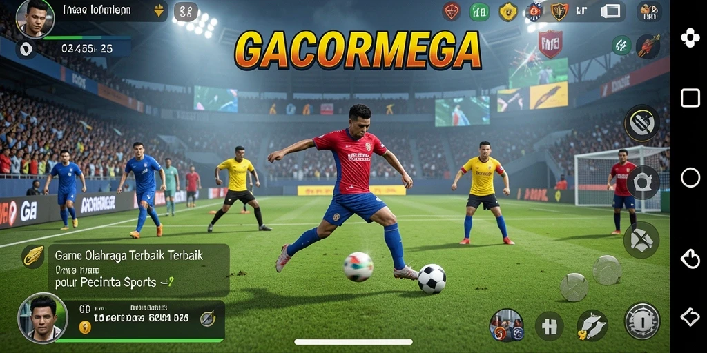 Tampilan gameplay seru GACORMEGA saat bertanding di cabang olahraga.
