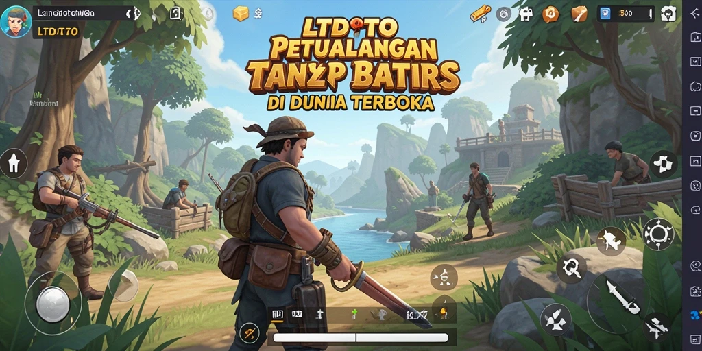 Tampilan gameplay LTDTOTO yang menakjubkan di dunia terbuka.