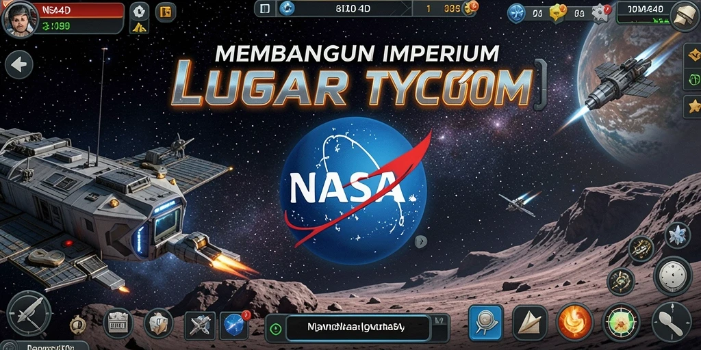 Tampilan gamplay menarik dalam NASA4D dengan elemen Tycoon yang mendalam.