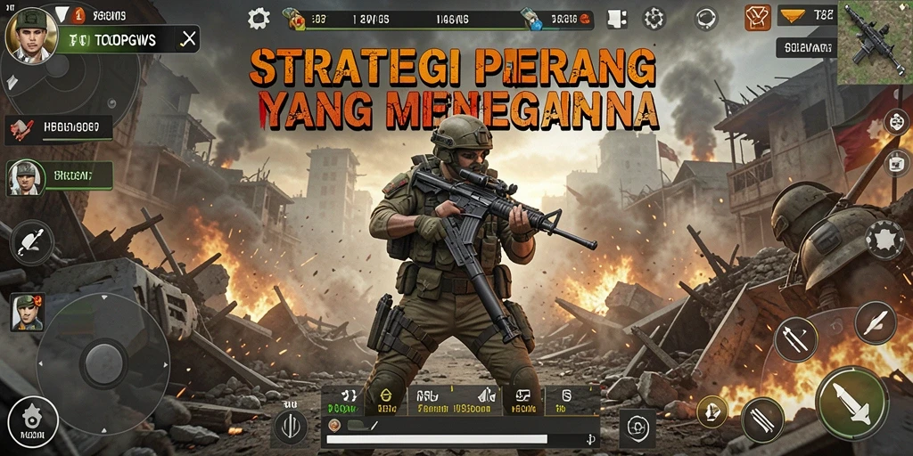 Gambar gameplay TOOPGWS yang menampilkan pertempuran strategis yang intens.